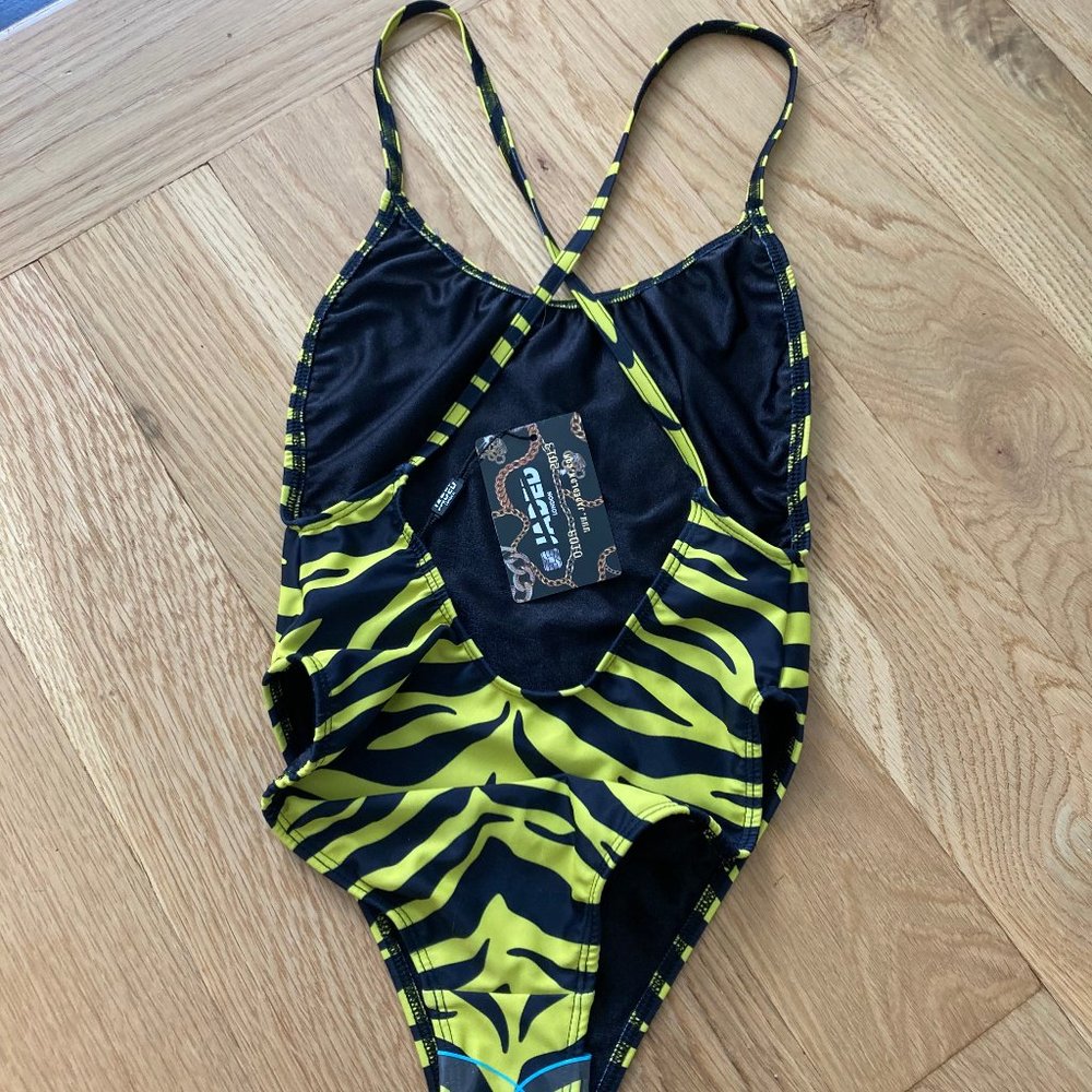 Jaded London Zebra Diamanté One Piece NWT Size 2 - Picture 3 of 3